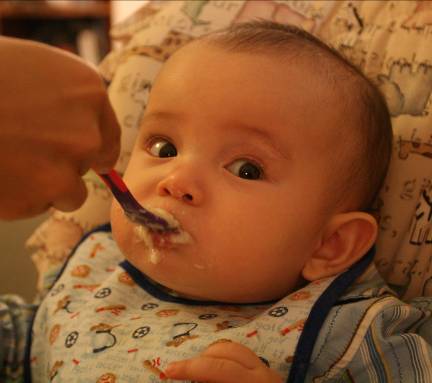 Nathan eating
